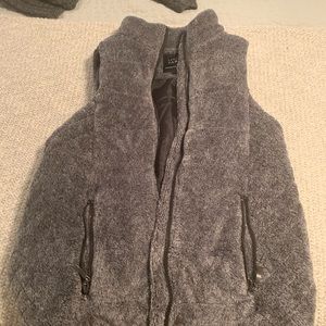 Gray soft vest